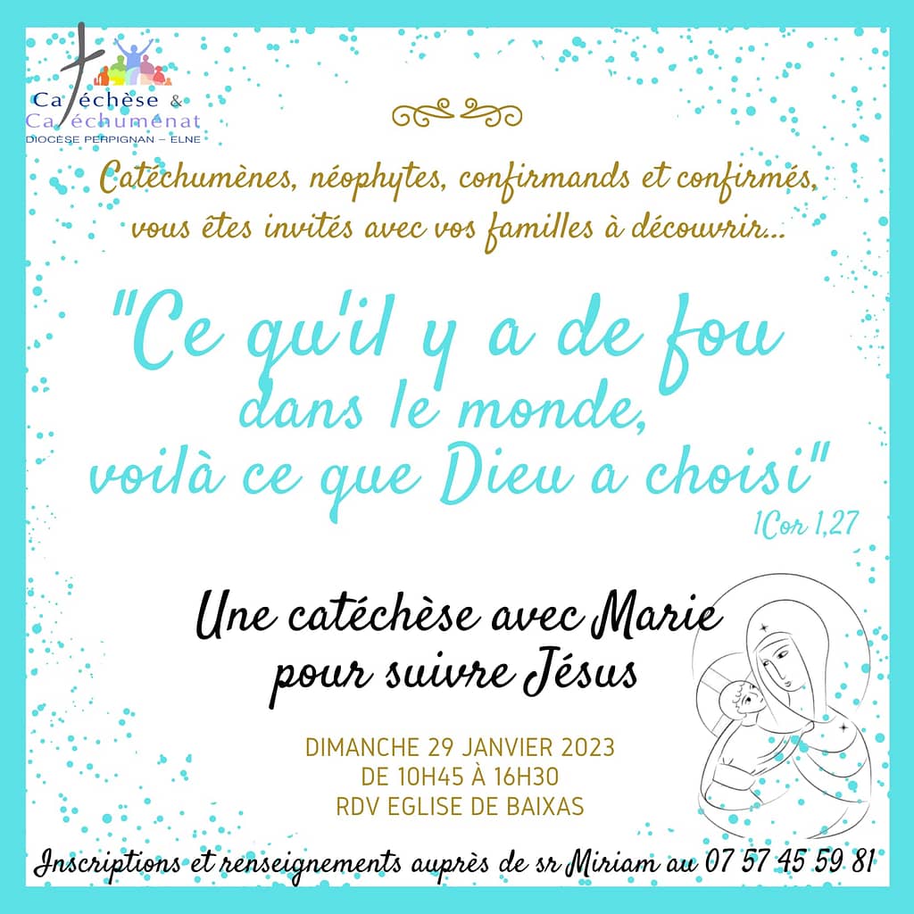 invitation pour les catéchumènes